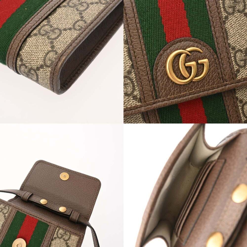 GUCCI Brown Canvas Shoulder Bag - Picture 10 of 11